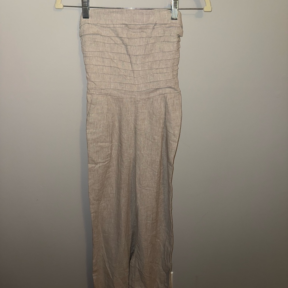 Abercrombie Tan Jumpsuit